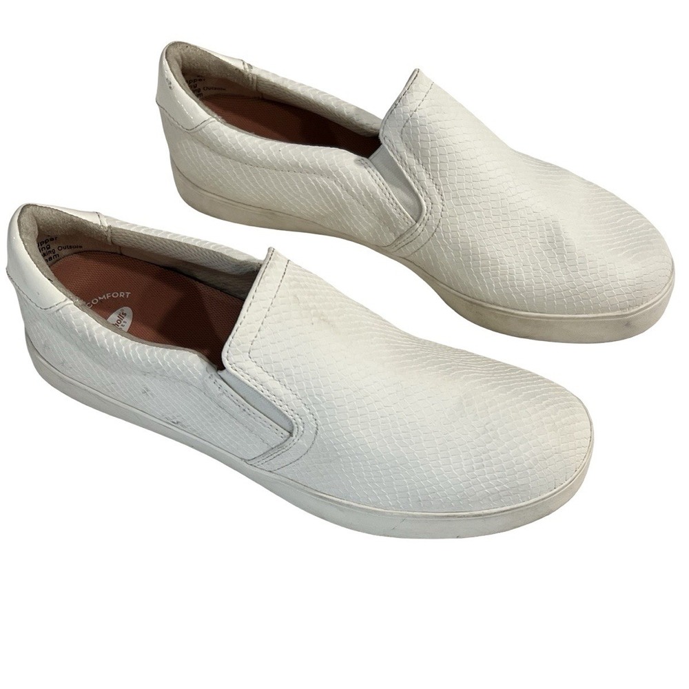 Dr. Scholl's Women's‎ Madison Sneakers  Color White Faux Leather Size 10 W